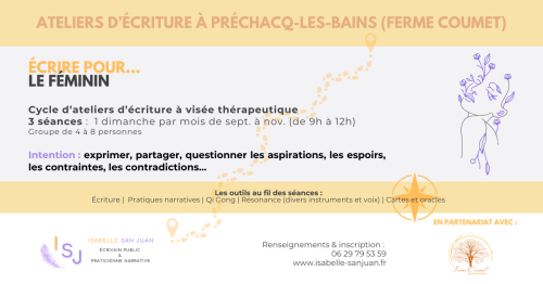 Atelier d'écriture Féminin